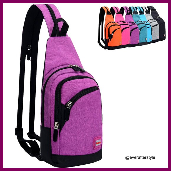 Convertible Crossbody Sling Backpack Daypack for Hiking Travel Multifunctional main image 6